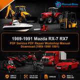 1989-1991 Mazda RX-7 RX7 PDF Service PDF Repair Workshop Manual Download (1989 1990 1991)