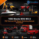 1990 Mazda MX5 MX-5 PDF Service PDF Repair Workshop Manual Download