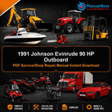 1991 Johnson Evinrude 90 HP Outboard PDF Service/Shop Repair Manual Instant Download