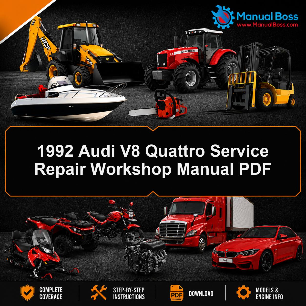 1992 Audi V8 Quattro Service Repair Workshop Manual PDF