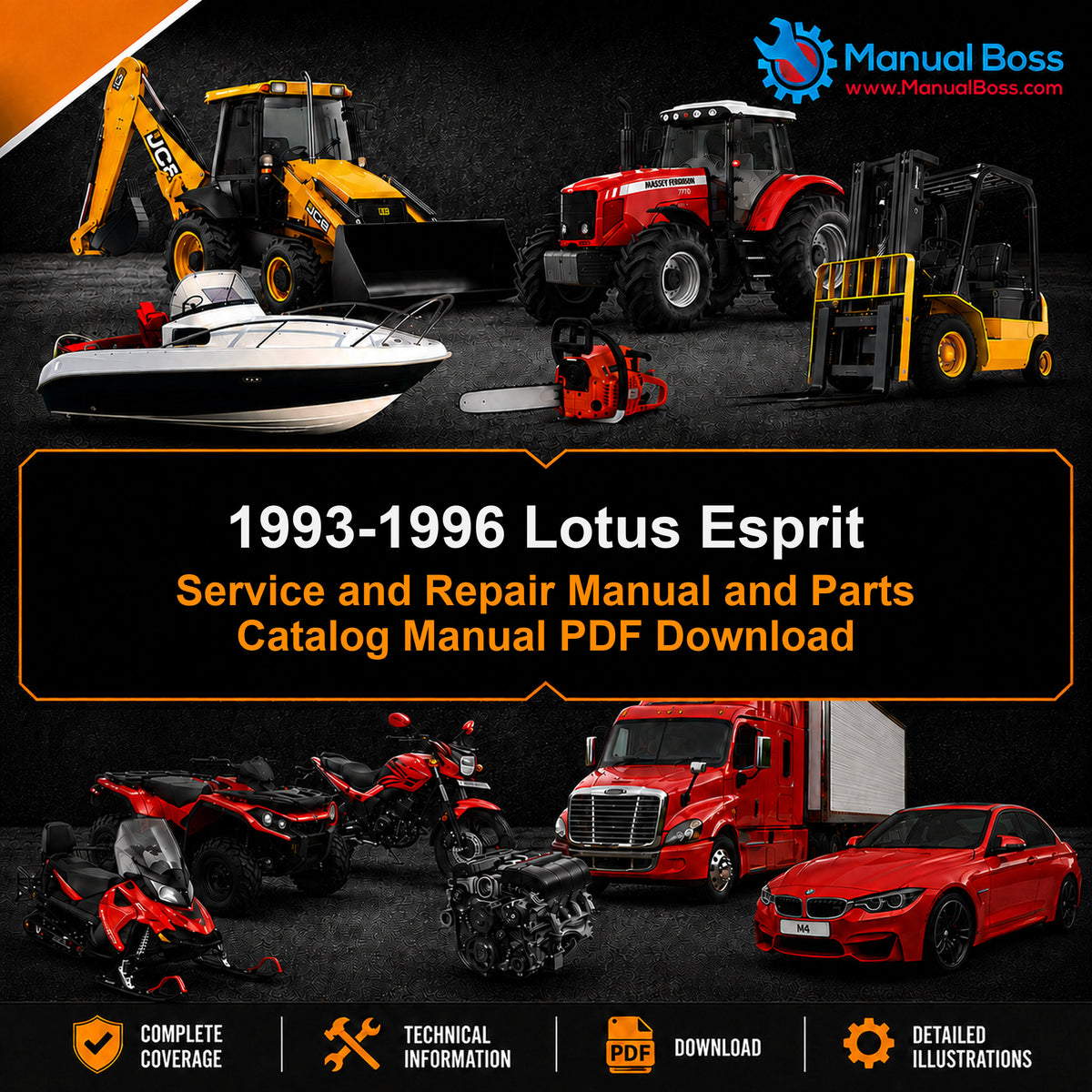 1993-1996 Lotus Esprit Service and Repair Manual and Parts Catalog Manual PDF Download
