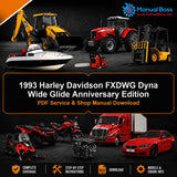1993 Harley Davidson FXDWG Dyna Wide Glide Anniversary Edition PDF Service & Shop Manual Download