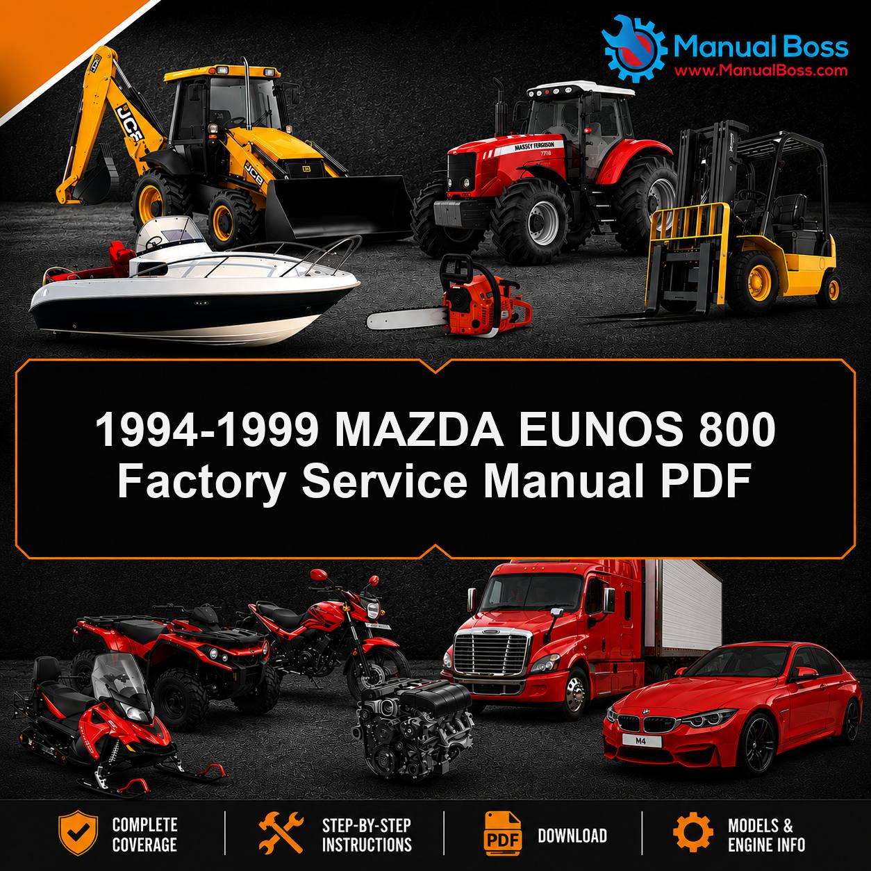 1994-1999 MAZDA EUNOS 800 Factory Service Manual PDF