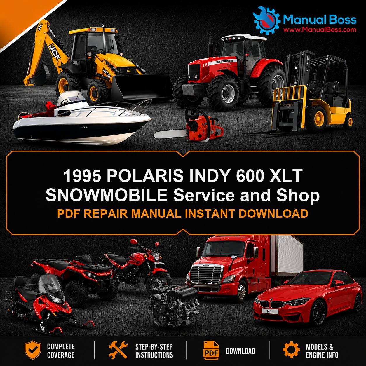 1995 POLARIS INDY 600 XLT SNOWMOBILE Service and Shop PDF REPAIR MANUAL INSTANT DOWNLOAD