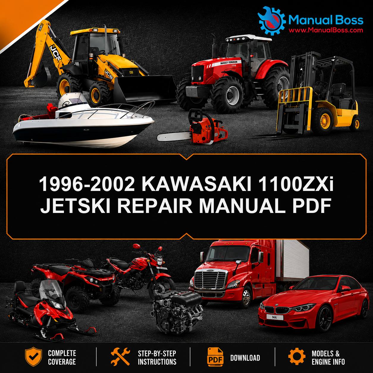 1996-2002 KAWASAKI 1100ZXi JETSKI REPAIR MANUAL PDF