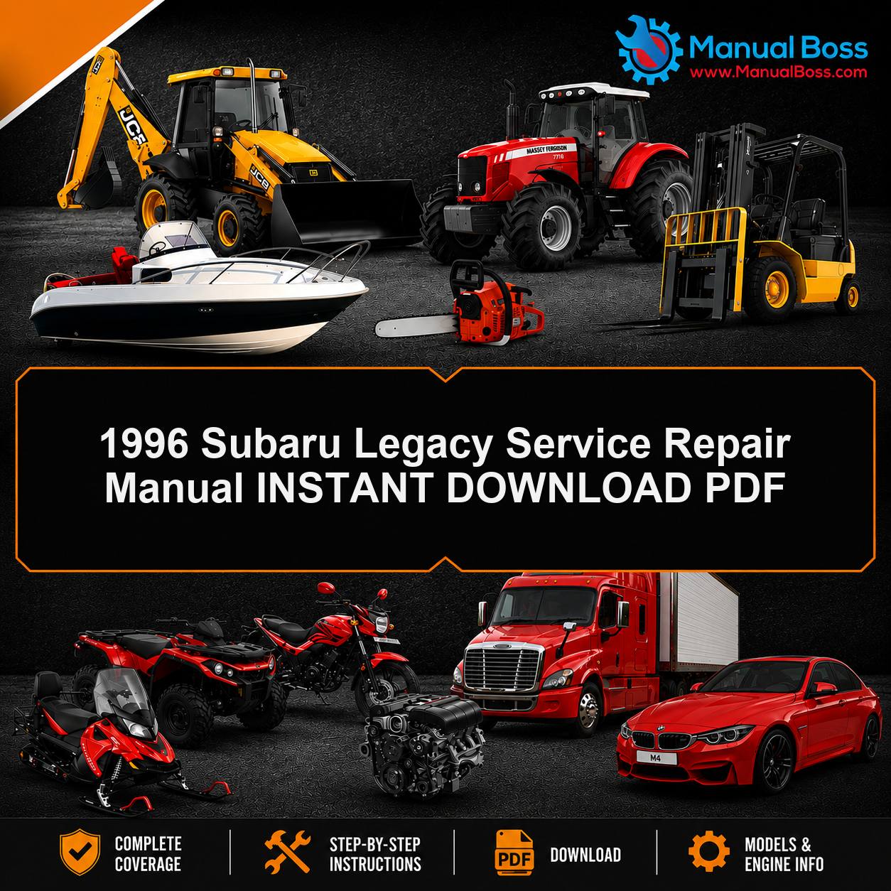 1996 Subaru Legacy Service Repair Manual INSTANT DOWNLOAD PDF