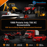 1998 Polaris Indy 700 XC Snowmobile PDF Service/Shop Repair Manual Instant Download