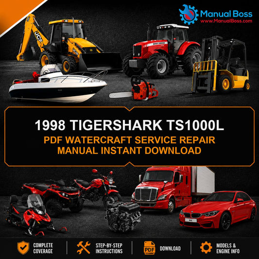 1998 TIGERSHARK TS1000L PDF WATERCRAFT SERVICE REPAIR MANUAL INSTANT DOWNLOAD
