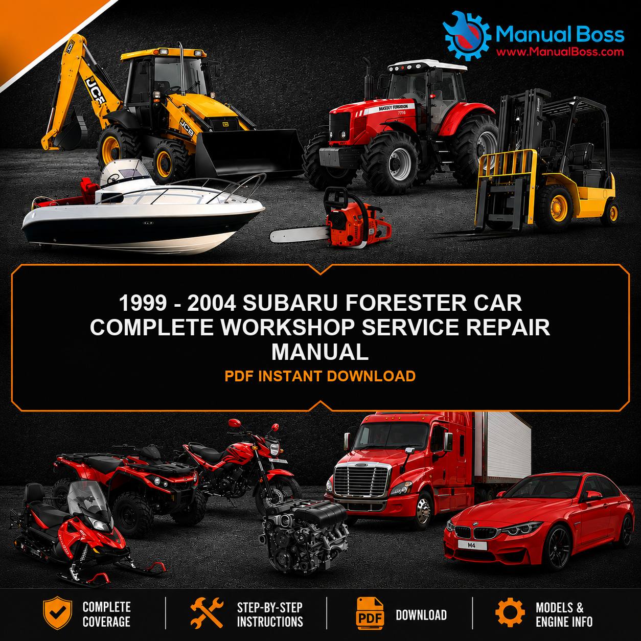 1999 - 2004 SUBARU FORESTER CAR COMPLETE WORKSHOP SERVICE REPAIR MANUAL PDF INSTANT DOWNLOAD