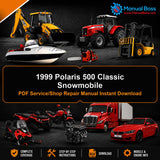 1999 Polaris 500 Classic Snowmobile PDF Service/Shop Repair Manual Instant Download
