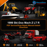 1999 Ski-Doo Mach Z LT R PDF Service/Shop Repair Manual Instant Download