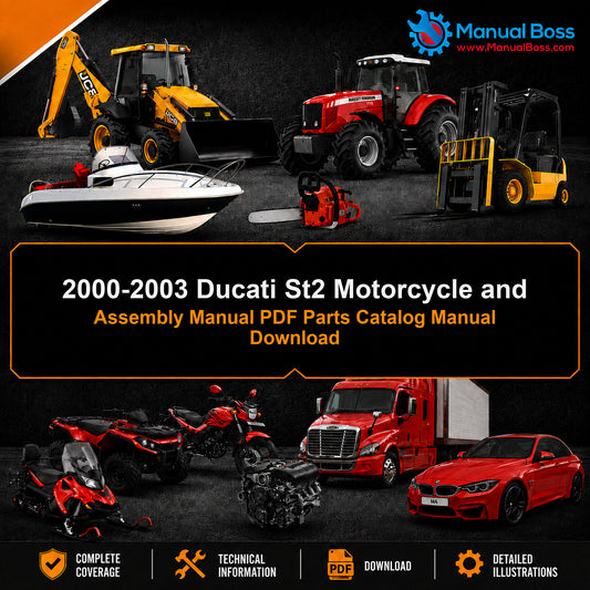 2000-2003 Ducati St2 Motorcycle and Assembly Manual PDF Parts Catalog Manual Download