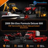 2000 Ski-Doo Formula Deluxe 600 PDF Service/Shop Repair Manual Instant Download
