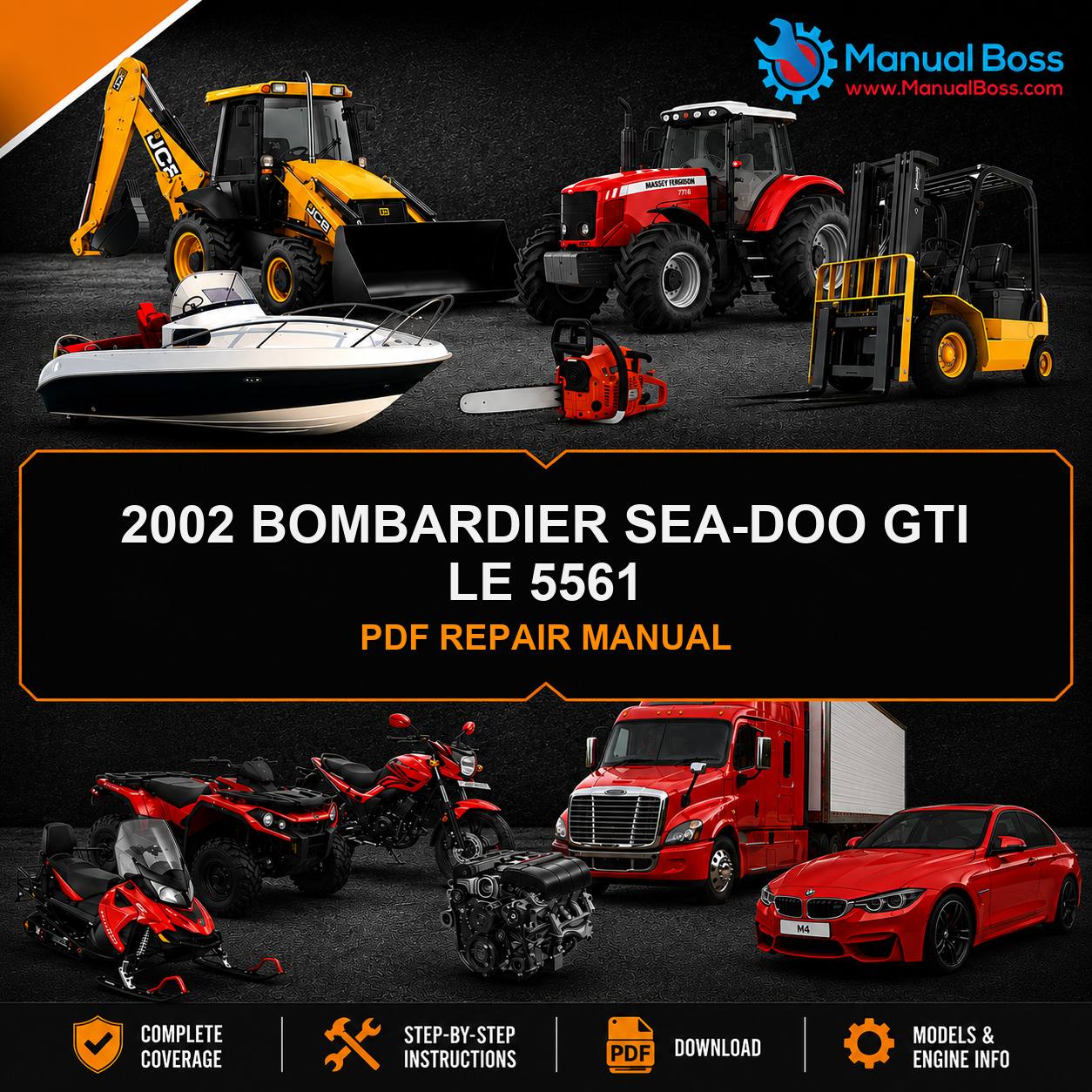 2002 BOMBARDIER SEA-DOO GTI LE 5561 PDF REPAIR MANUAL