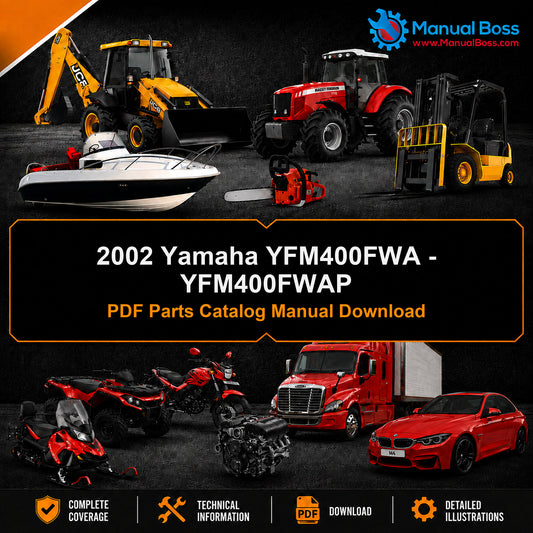 2002 Yamaha YFM400FWA - YFM400FWAP PDF Parts Catalog Manual Download