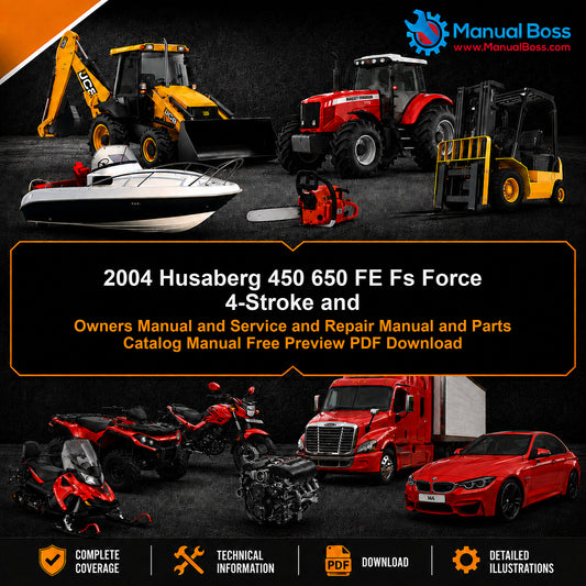 2004 Husaberg 450 650 FE Fs Force 4-Stroke and Owners Manual and Service and Repair Manual and Parts Catalog Manual Free Preview PDF Download