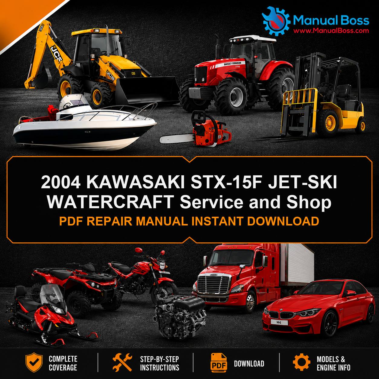 2004 KAWASAKI STX-15F JET-SKI WATERCRAFT Service and Shop PDF REPAIR MANUAL INSTANT DOWNLOAD