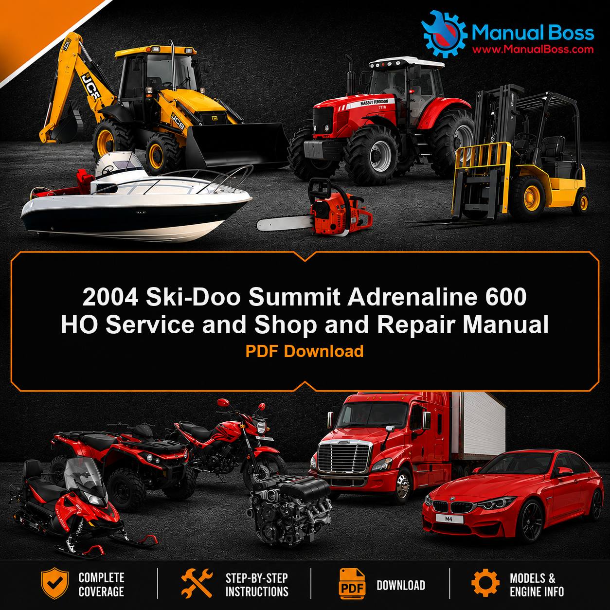 2004 Ski-Doo Summit Adrenaline 600 HO Service and Shop and Repair Manual PDF Download