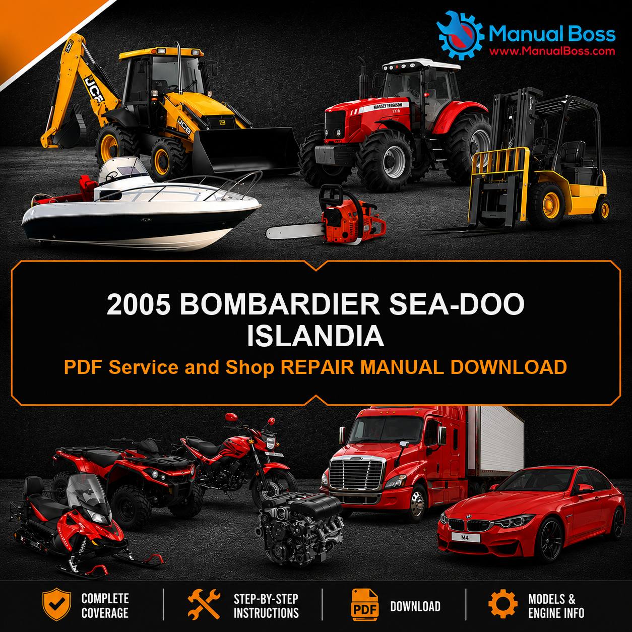 2005 BOMBARDIER SEA-DOO ISLANDIA PDF Service and Shop REPAIR MANUAL DOWNLOAD