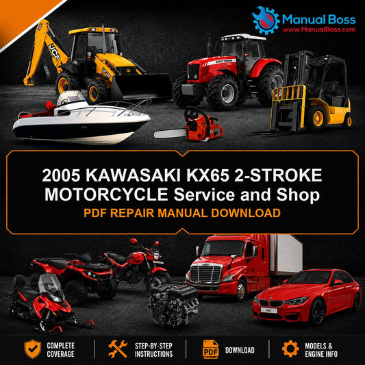 2005 KAWASAKI KX65 2-STROKE MOTORCYCLE Service and Shop PDF REPAIR MANUAL DOWNLOAD