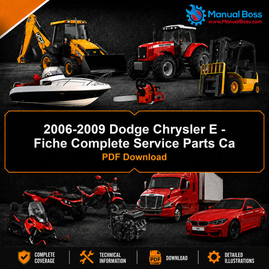 2006-2009 Dodge Chrysler E - Fiche Complete Service Parts Ca PDF Download