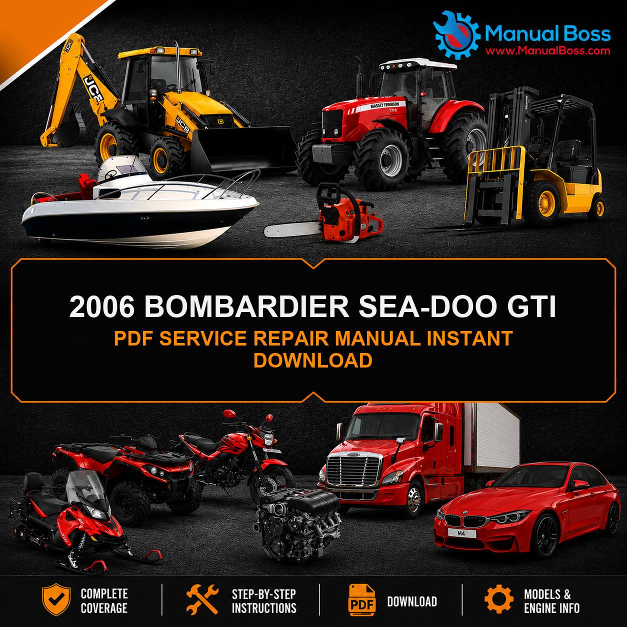 2006 BOMBARDIER SEA-DOO GTI PDF SERVICE REPAIR MANUAL INSTANT DOWNLOAD