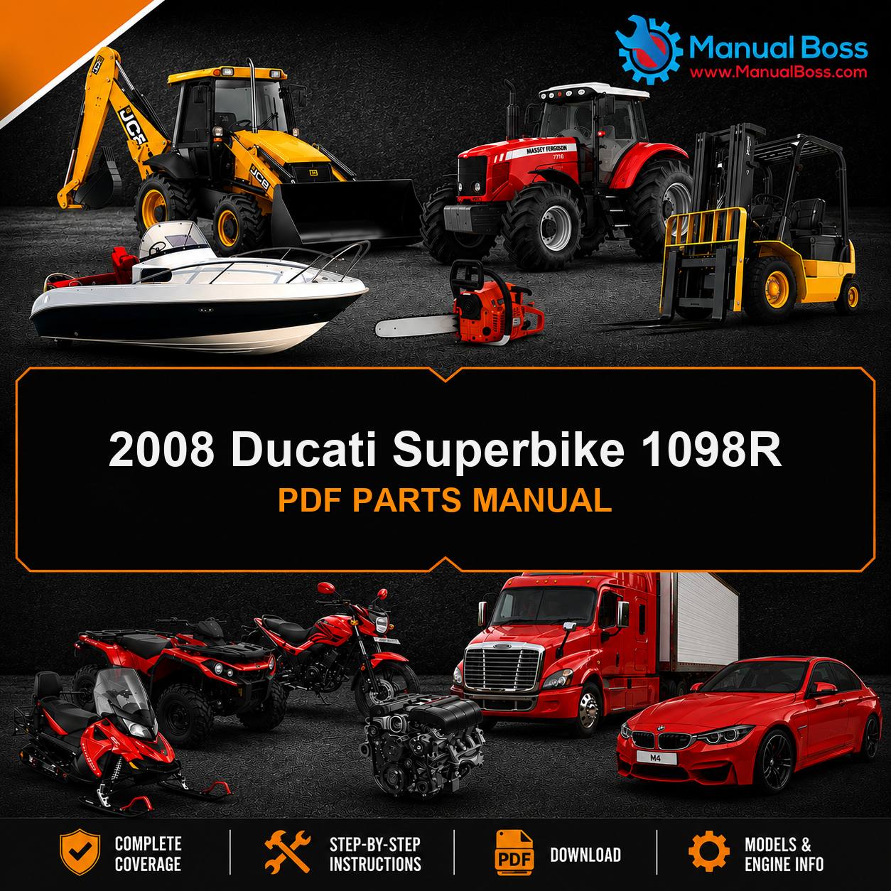 2008 Ducati Superbike 1098R PDF PARTS MANUAL