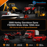 2008 Harley Davidson Dyna FXDWG Wide Glide 105th Anv PDF Service & Shop Manual Download