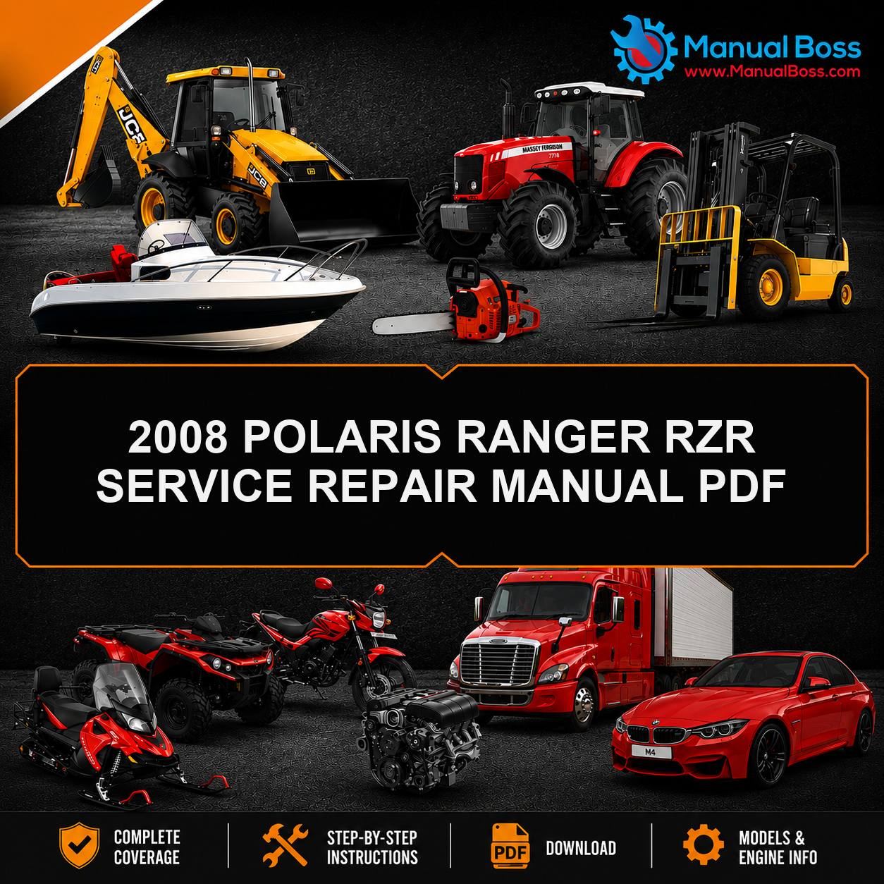 2008 POLARIS RANGER RZR SERVICE REPAIR MANUAL PDF