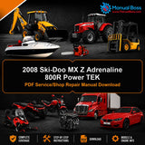 2008 Ski-Doo MX Z Adrenaline 800R Power TEK PDF Service/Shop Repair Manual Download