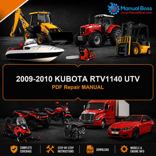 2009-2010 KUBOTA RTV1140 UTV PDF Repair MANUAL