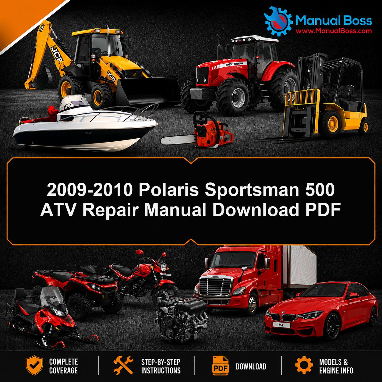 2009-2010 Polaris Sportsman 500 ATV Repair Manual Download PDF