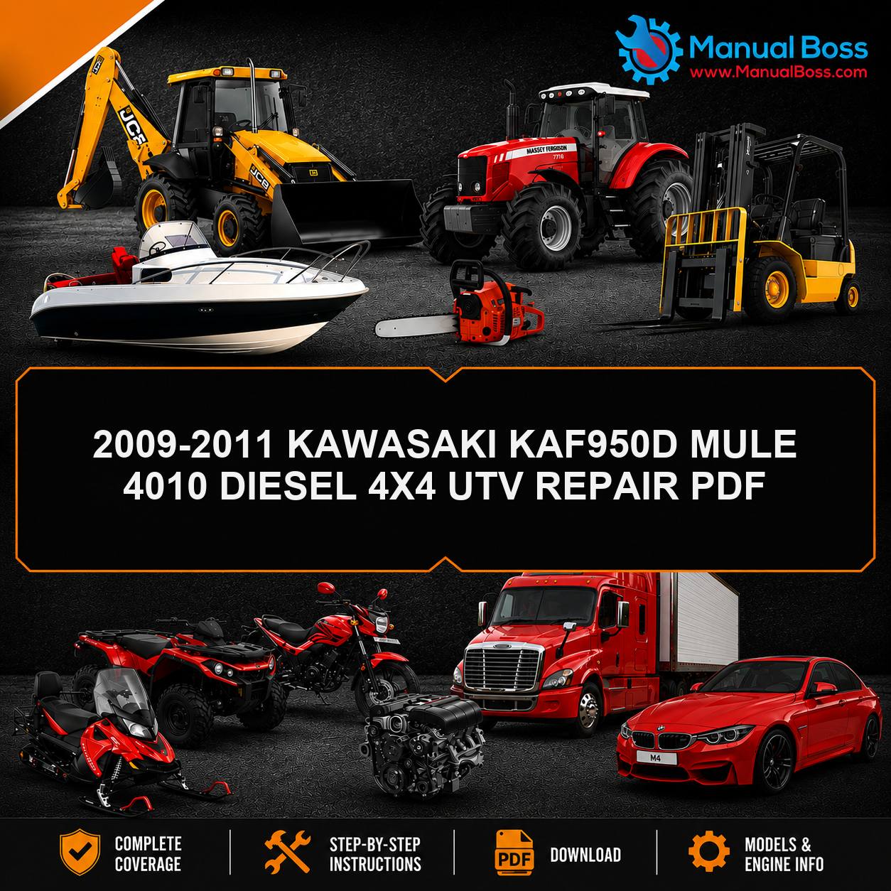 2009-2011 KAWASAKI KAF950D MULE 4010 DIESEL 4X4 UTV REPAIR PDF