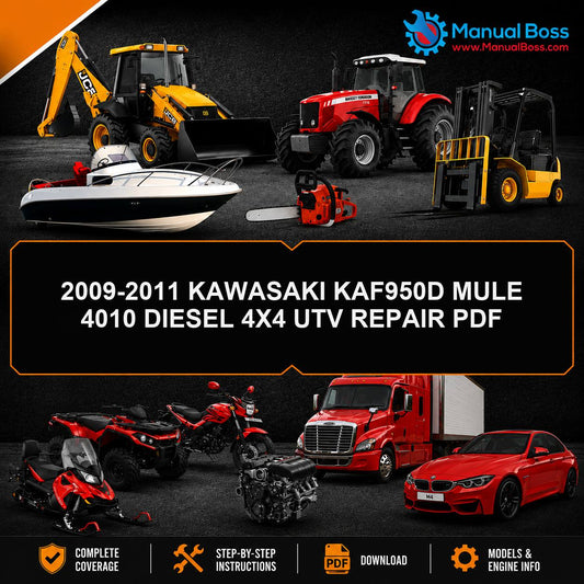 2009-2011 KAWASAKI KAF950D MULE 4010 DIESEL 4X4 UTV REPAIR PDF