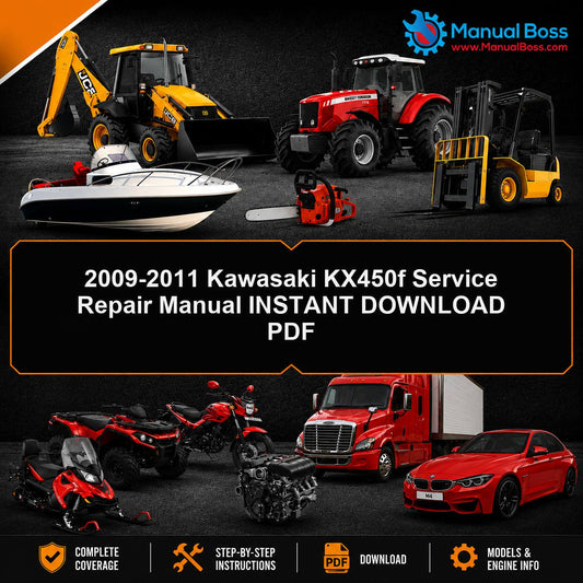 2009-2011 Kawasaki KX450f Service Repair Manual INSTANT DOWNLOAD PDF
