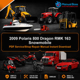 2009 Polaris 800 Dragon RMK 163 Snowmobile PDF Service/Shop Repair Manual Instant Download