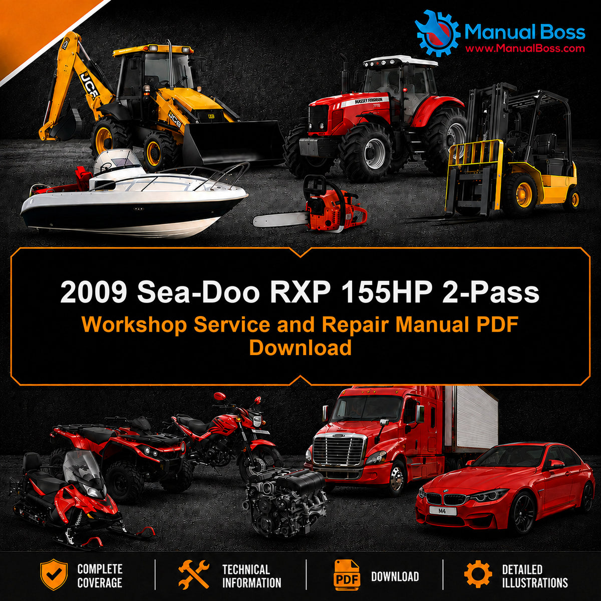2009 Sea-Doo RXP 155HP 2-Pass Workshop Service and Repair Manual PDF Download