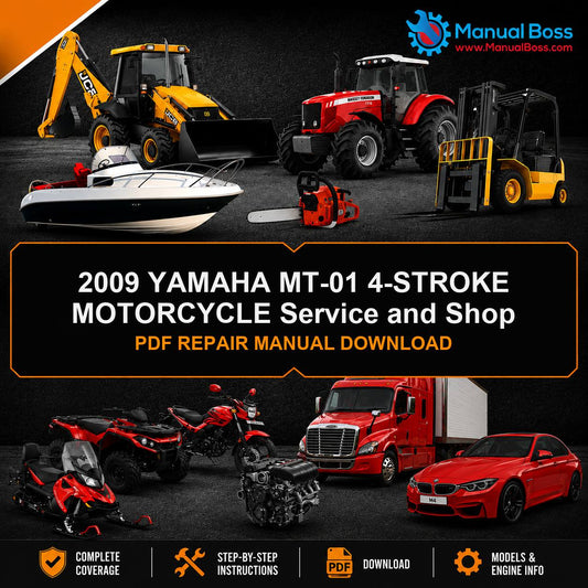 2009 YAMAHA MT-01 4-STROKE MOTORCYCLE Service and Shop PDF REPAIR MANUAL DOWNLOAD