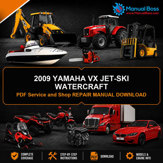 2009 YAMAHA VX JET-SKI WATERCRAFT PDF Service and Shop REPAIR MANUAL DOWNLOAD