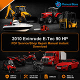 2010 Evinrude E-Tec 90 HP PDF Service/Shop Repair Manual Instant Download