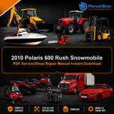 2010 Polaris 600 Rush Snowmobile PDF Service/Shop Repair Manual Instant Download