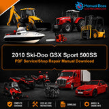 2010 Ski-Doo GSX Sport 500SS PDF Service/Shop Repair Manual Download
