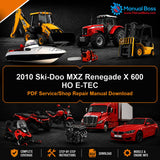 2010 Ski-Doo MXZ Renegade X 600 HO E-TEC PDF Service/Shop Repair Manual Download