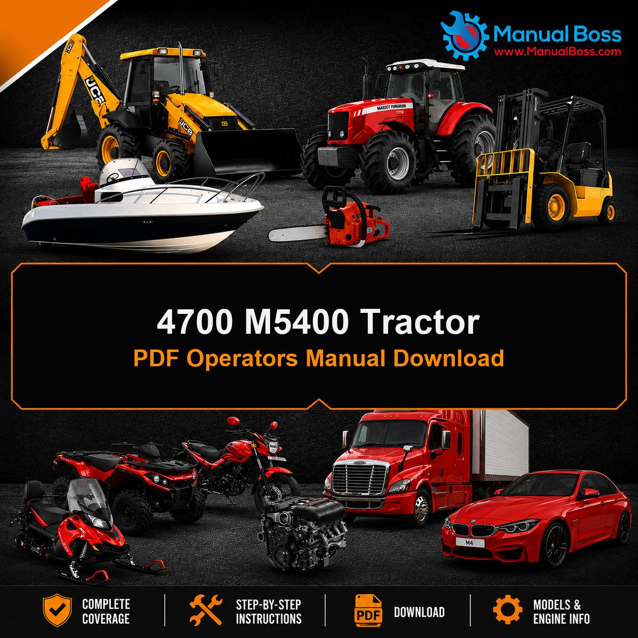 4700 M5400 Tractor PDF Operators Manual Download