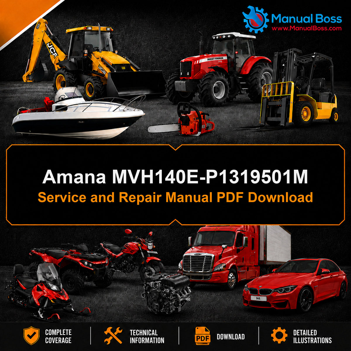 Amana MVH140E-P1319501M Service and Repair Manual PDF Download