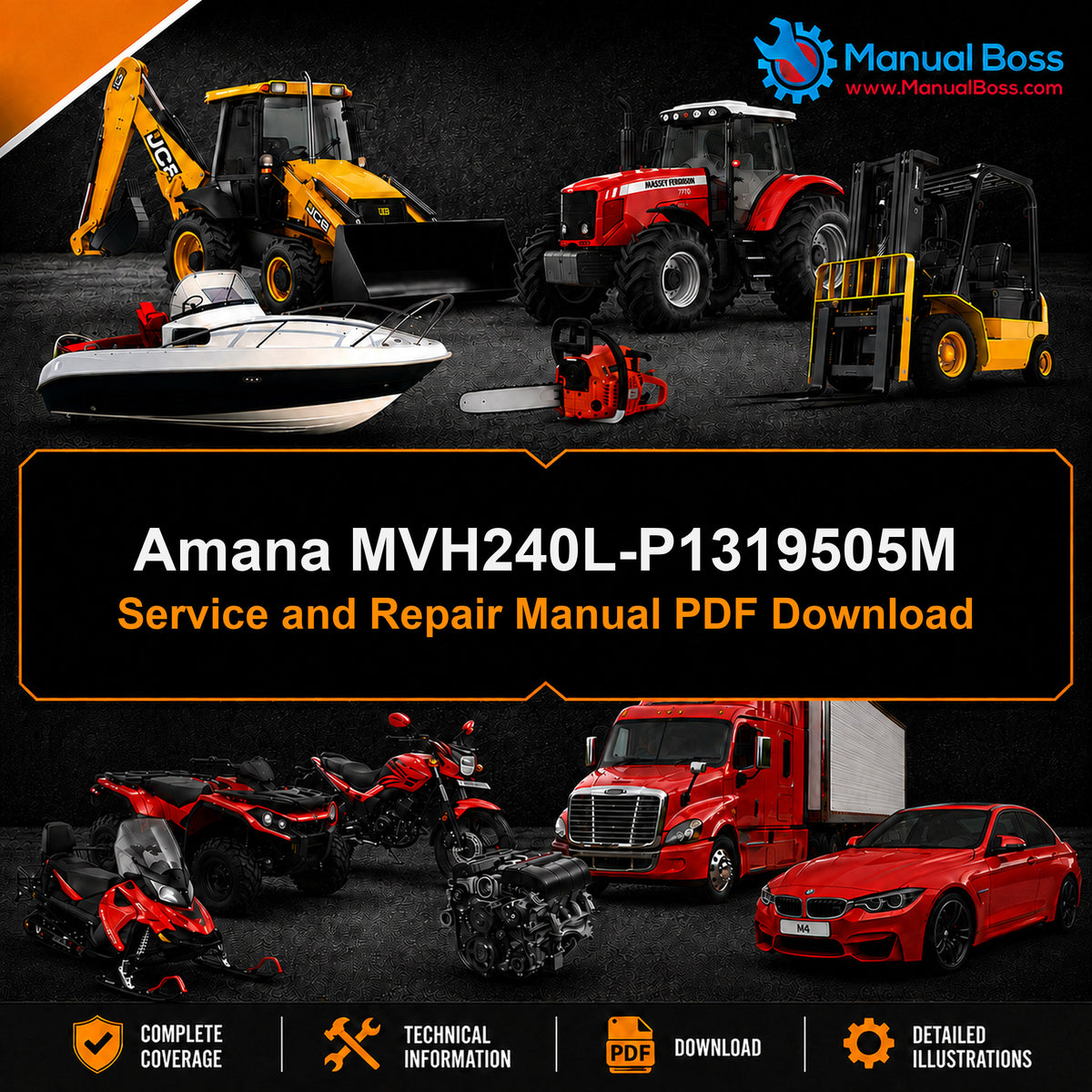 Amana MVH240L-P1319505M Service and Repair Manual PDF Download