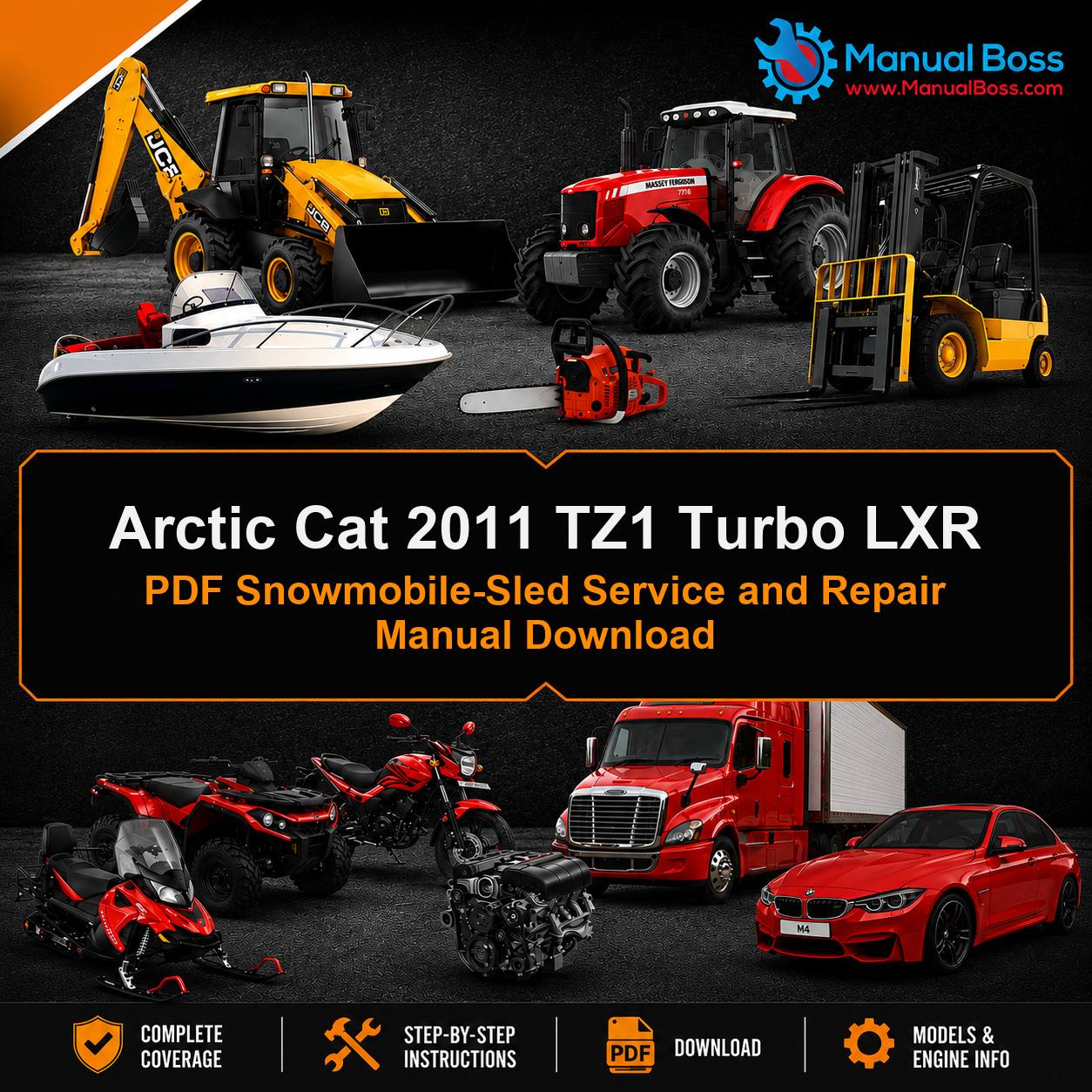 Arctic Cat 2011 TZ1 Turbo LXR PDF Snowmobile-Sled Service and Repair Manual Download