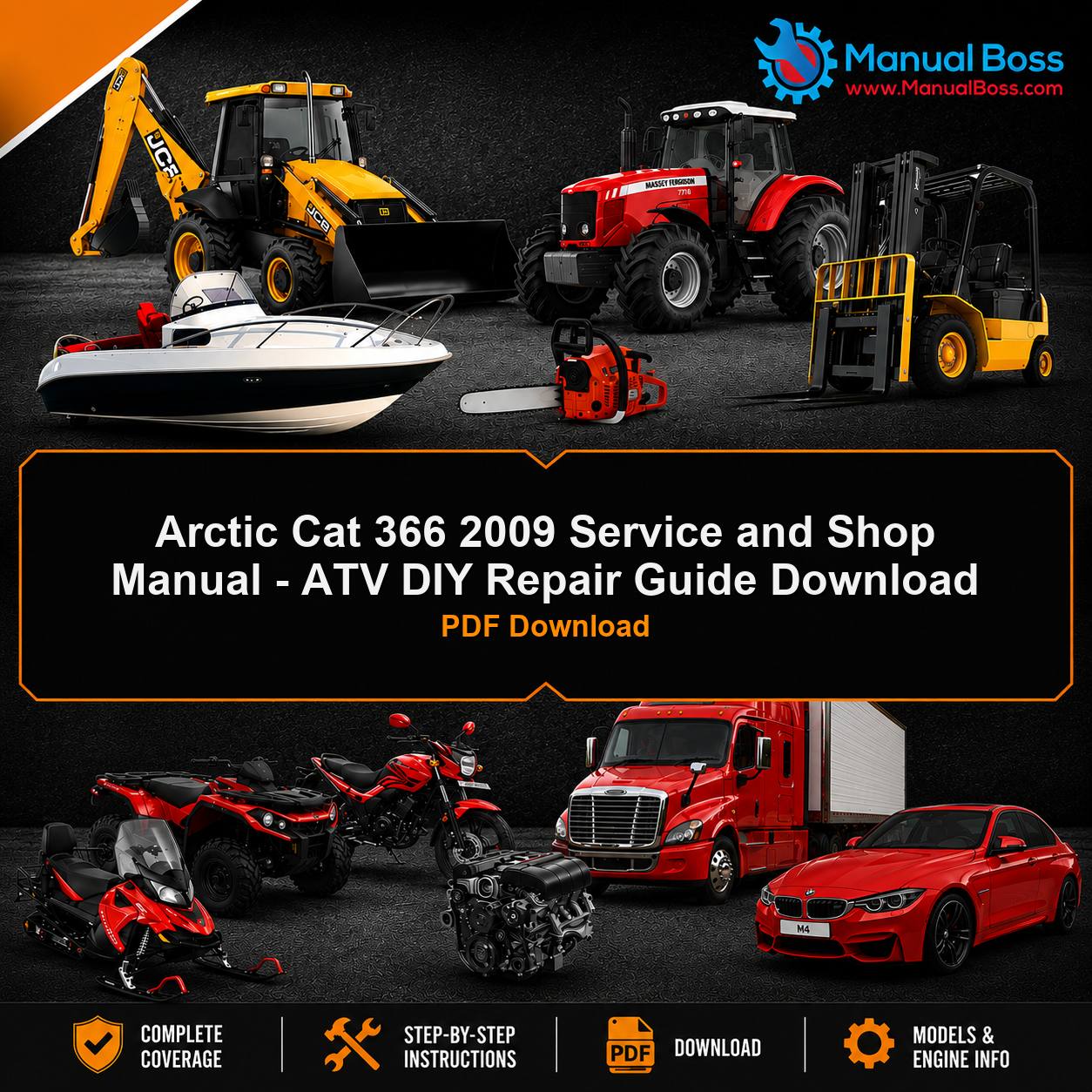 Arctic Cat 366 2009 Service and Shop Manual - ATV DIY Repair Guide Download PDF Download