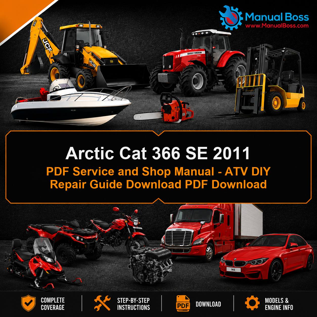 Arctic Cat 366 SE 2011 PDF Service and Shop Manual - ATV DIY Repair Guide Download PDF Download