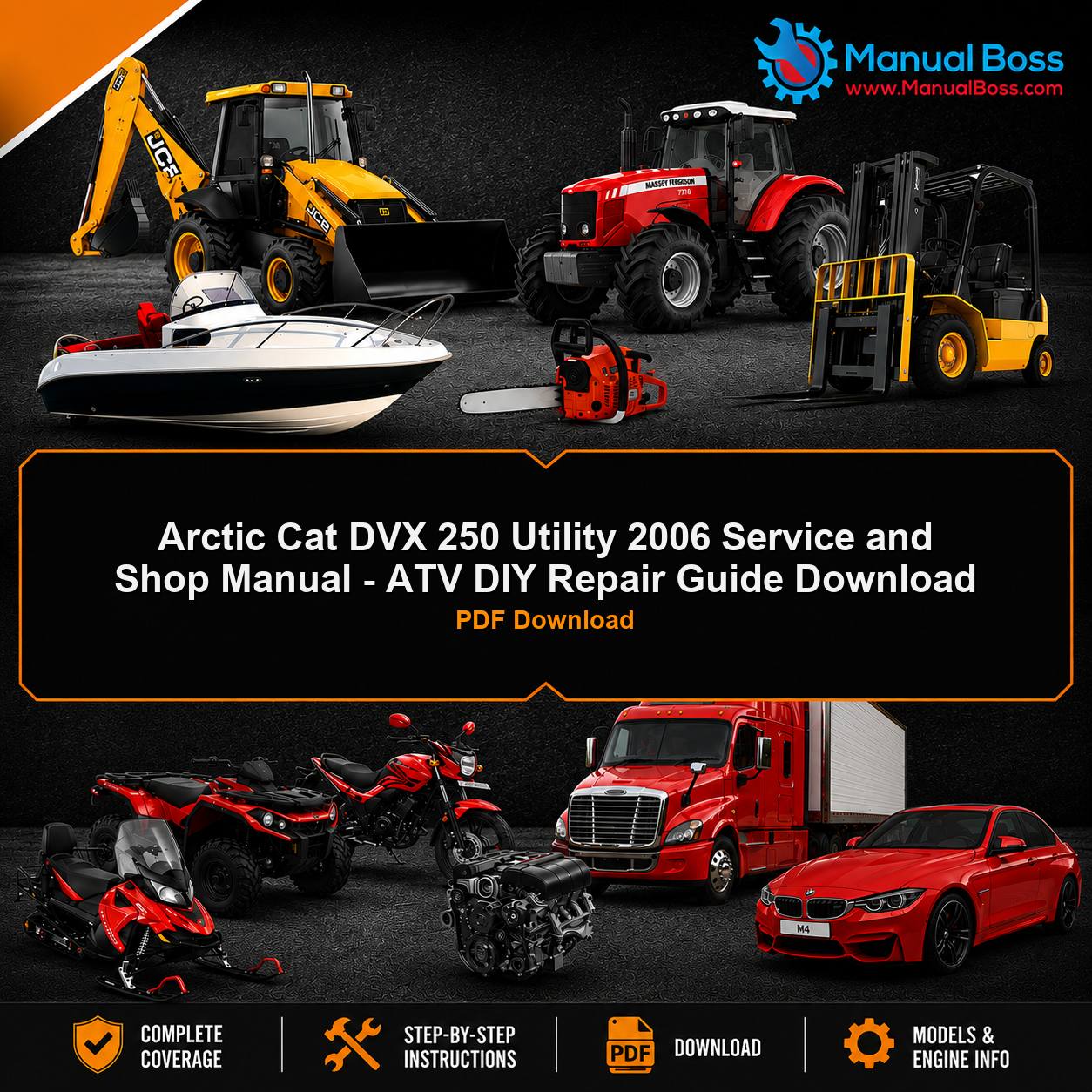 Arctic Cat DVX 250 Utility 2006 Service and Shop Manual - ATV DIY Repair Guide Download PDF Download